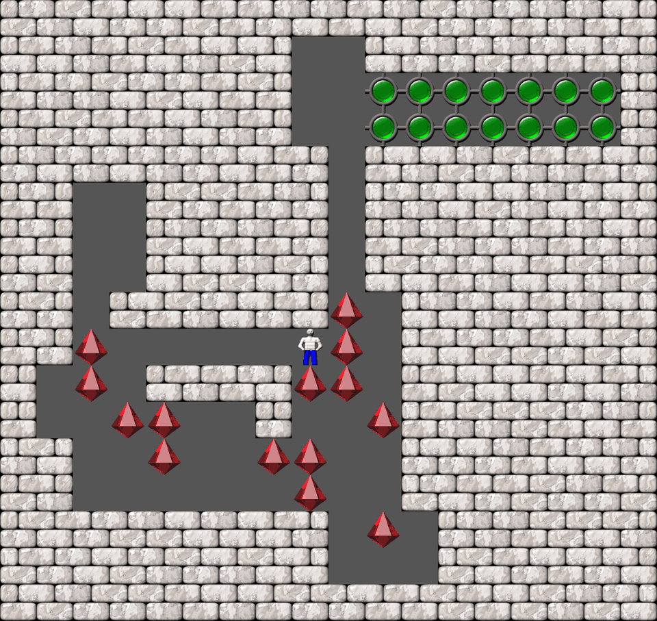 Sokoban Bugs550 collection level 114